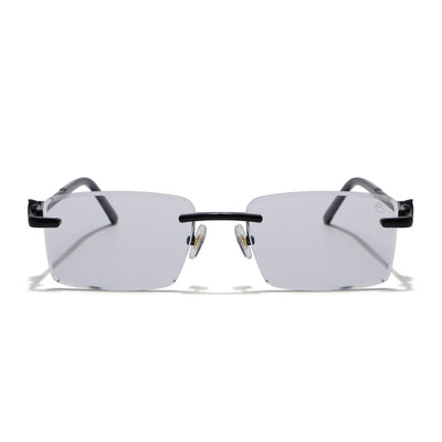 Eyejack Photochromic Black Rimless Sunglasses for Men & Women (ZX98537BCL2517)