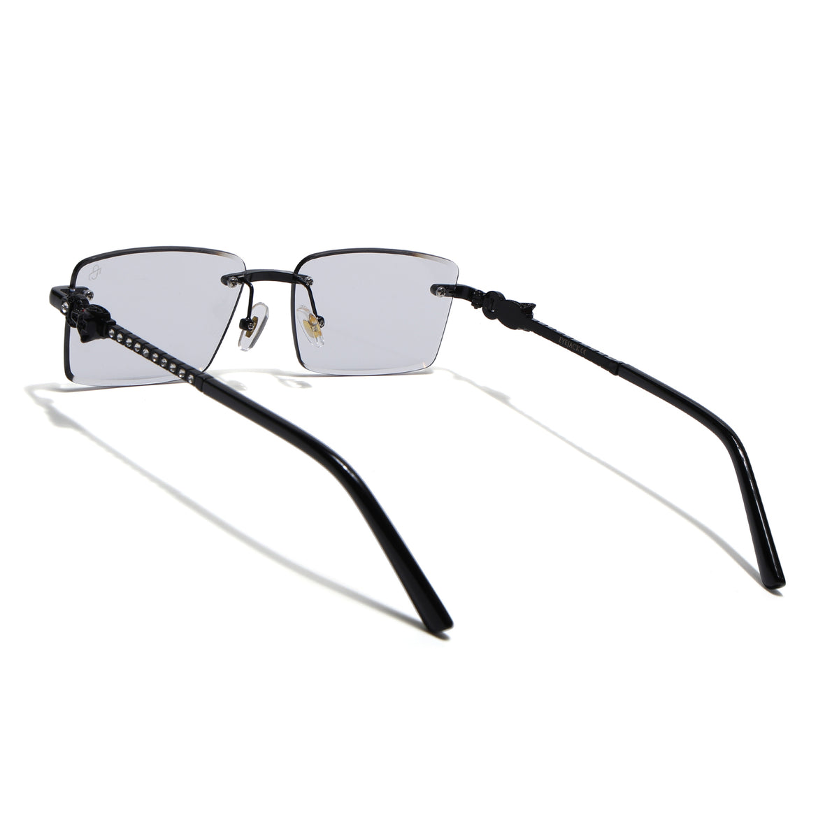 Eyejack Photochromic Black Rimless Sunglasses for Men & Women (ZX98537BCL2517)