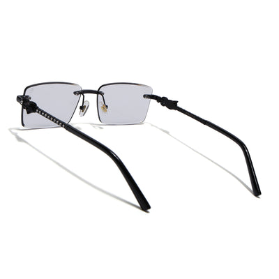 Eyejack Photochromic Black Rimless Sunglasses for Men & Women (ZX98537BCL2517)