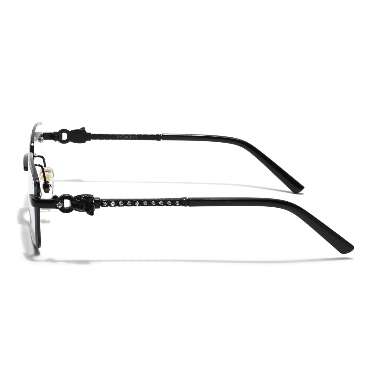Eyejack Photochromic Black Rimless Sunglasses for Men & Women (ZX98537BCL2517)