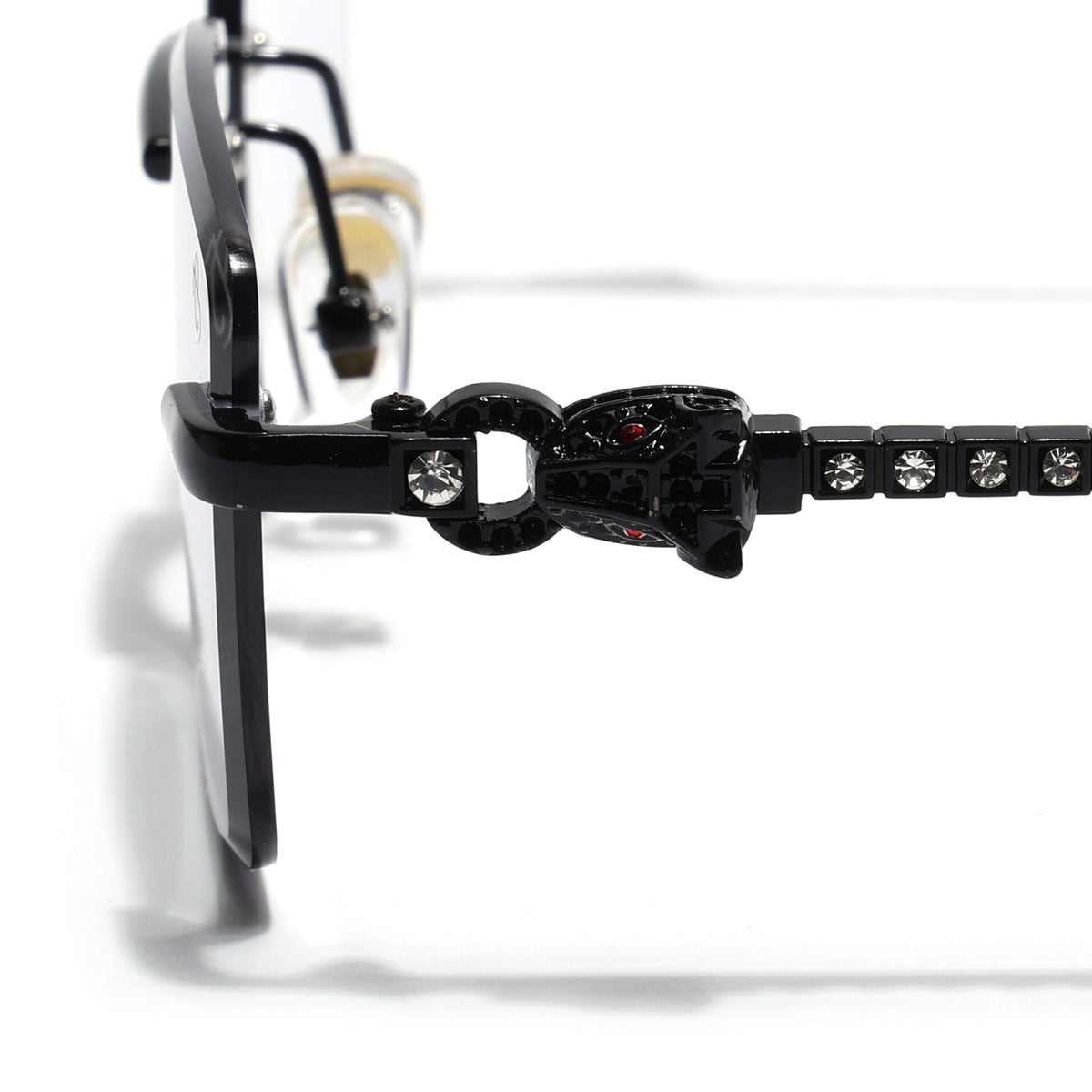 Eyejack Photochromic Black Rimless Sunglasses for Men & Women (ZX98537BCL2517)