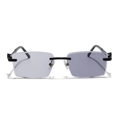 Eyejack Photochromic Black Rimless Sunglasses for Men & Women (ZX98537BCL2517)