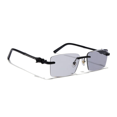 Eyejack Photochromic Black Rimless Sunglasses for Men & Women (ZX98537BCL2517)