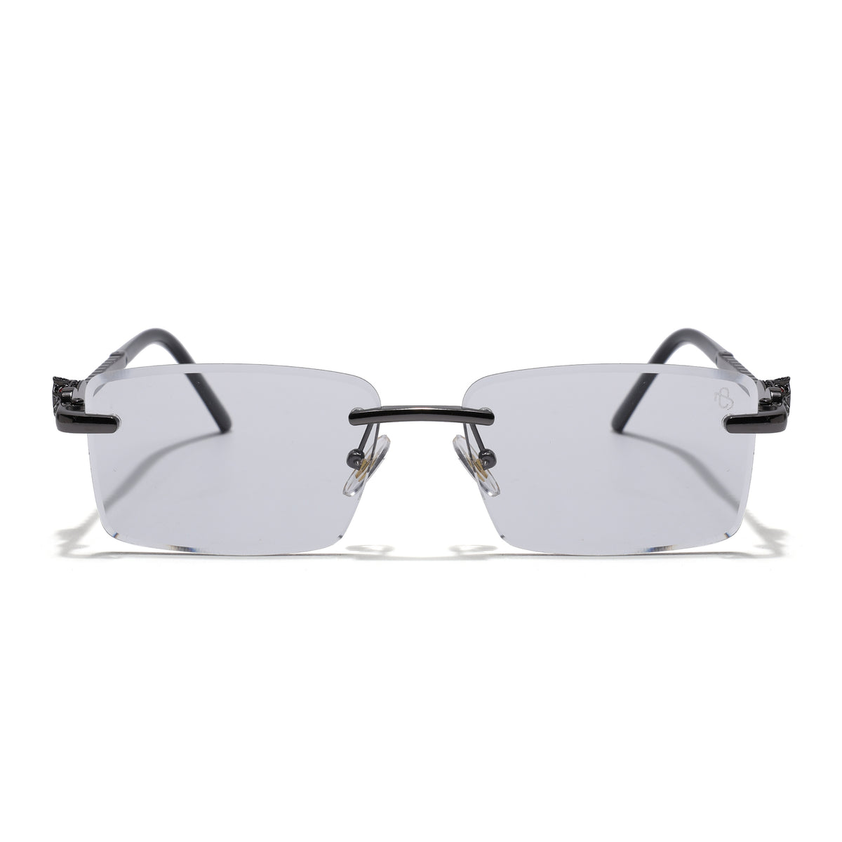Eyejack Photochromic Grey Rimless Sunglasses for Men & Women (ZX98537BCL2518)