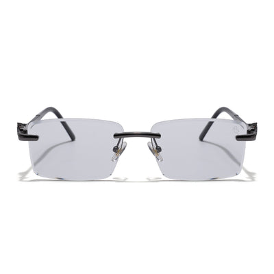 Eyejack Photochromic Grey Rimless Sunglasses for Men & Women (ZX98537BCL2518)