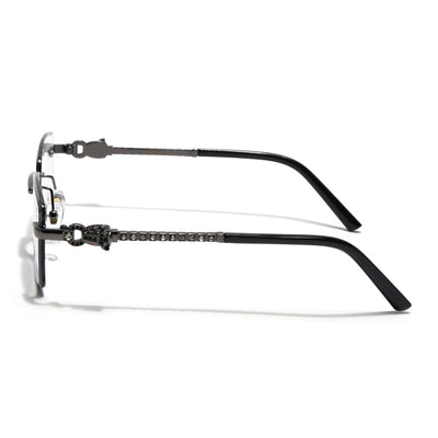 Eyejack Photochromic Grey Rimless Sunglasses for Men & Women (ZX98537BCL2518)
