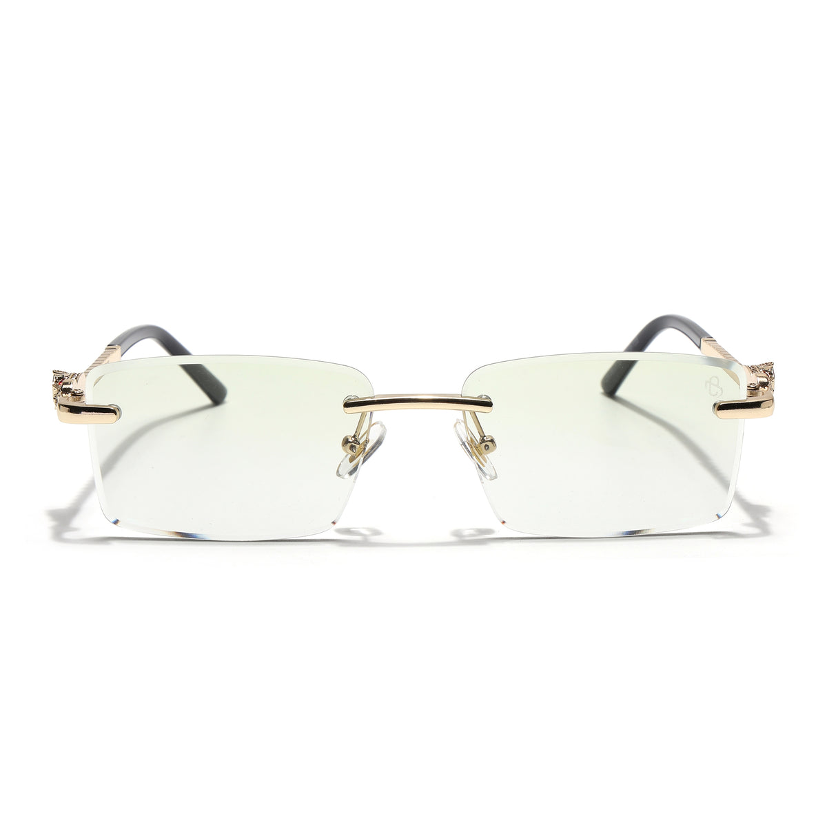 Eyejack Photochromic Golden Rimless Sunglasses for Men & Women (ZX98537BCL2520)