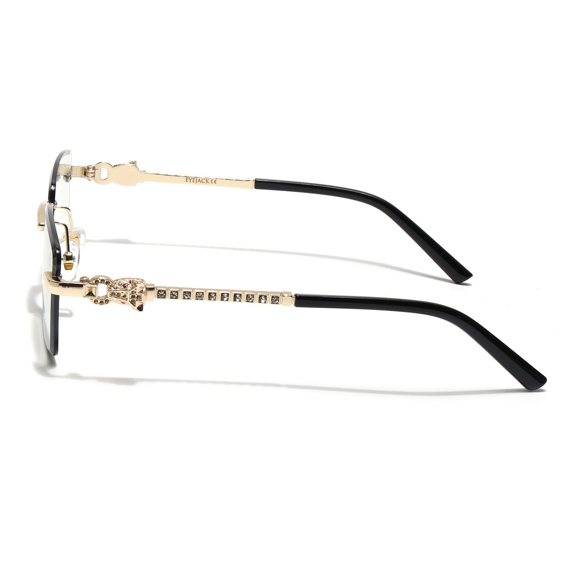 Eyejack Photochromic Golden Rimless Sunglasses for Men & Women (ZX98537BCL2520)