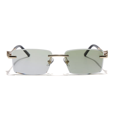 Eyejack Photochromic Golden Rimless Sunglasses for Men & Women (ZX98537BCL2520)
