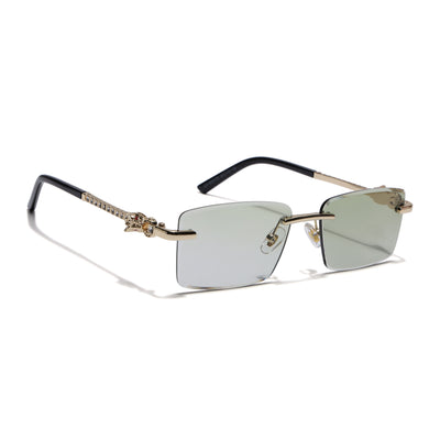 Eyejack Photochromic Golden Rimless Sunglasses for Men & Women (ZX98537BCL2520)