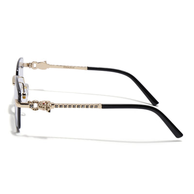 Eyejack Photochromic Golden Rimless Sunglasses for Men & Women (ZX98537BCL2522)