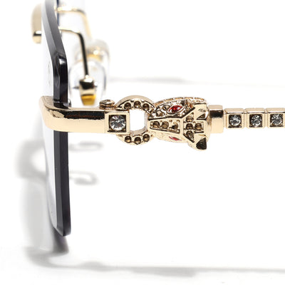 Eyejack Photochromic Golden Rimless Sunglasses for Men & Women (ZX98537BCL2522)