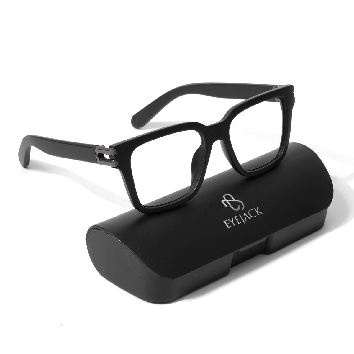 Sonic - Matt Black Square Eyeglasses I 82102CL584-C2