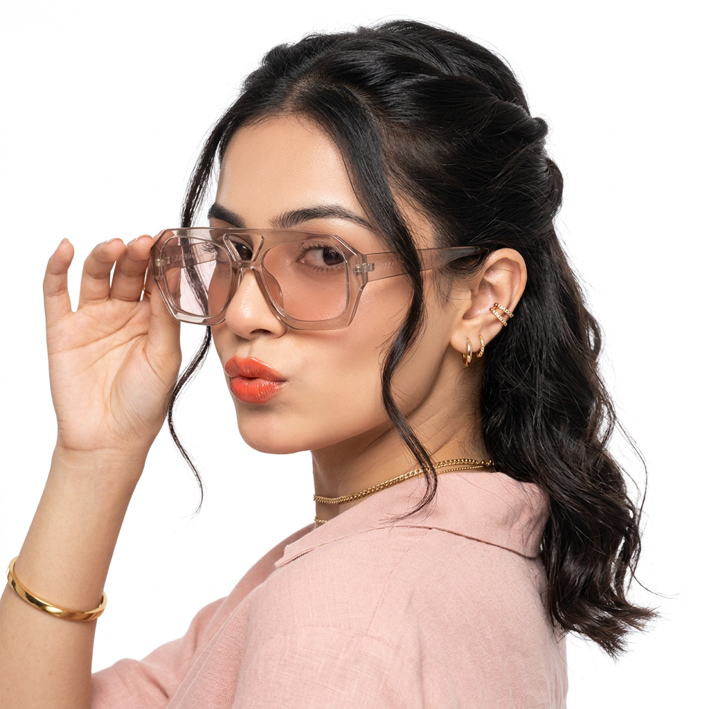 Eyejack Transparent Wayfarer Sunglasses for Men & Women (3761CL1007)