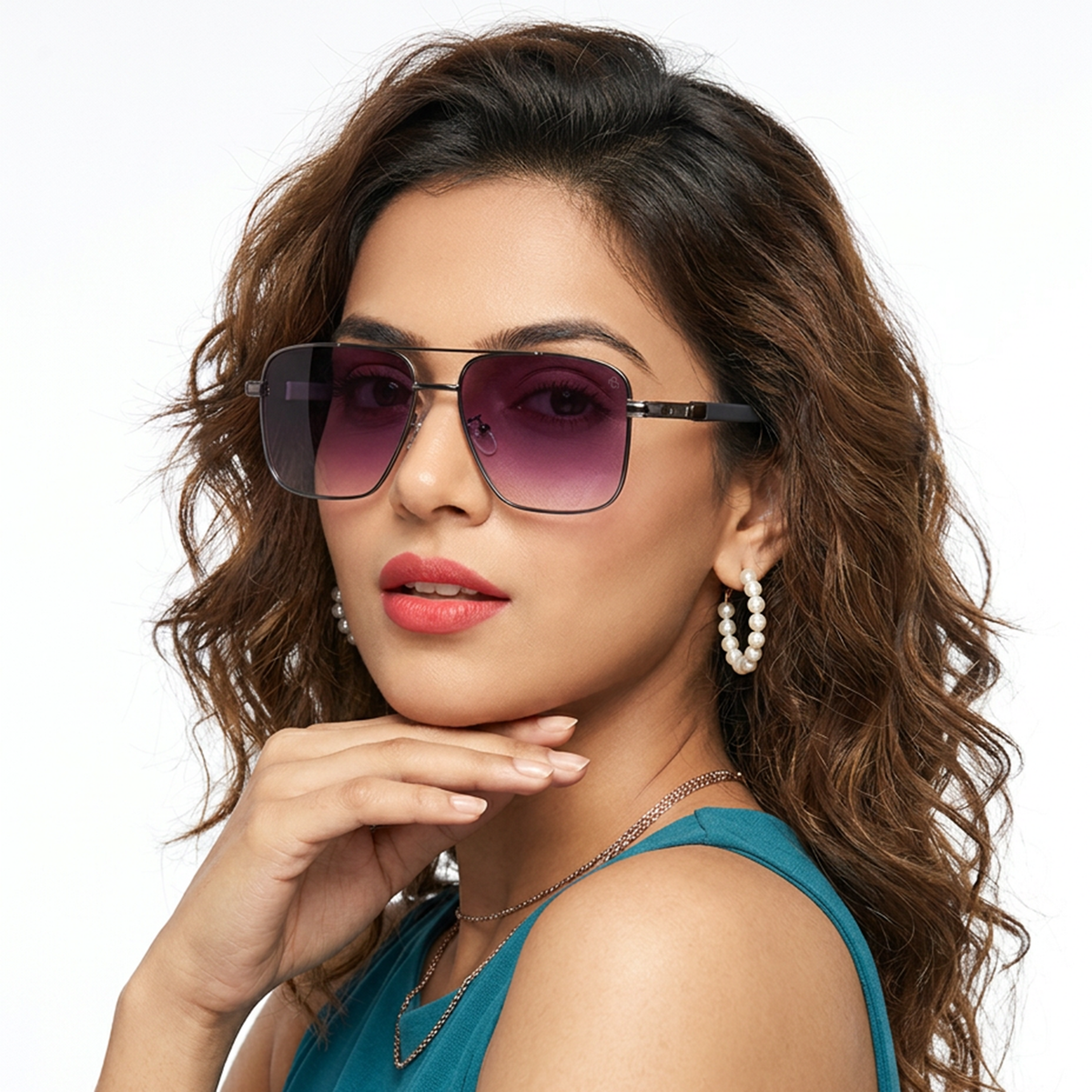 Eyejack Grey Square Sunglasses for Men & Women (7018CL827)