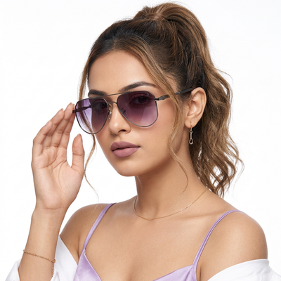 Eyejack Dark Grey Aviator Sunglasses for Men & Women (7013CL2123)
