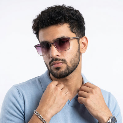 Eyejack Golden & Brown Square Sunglasses for Men & Women (7032CL898)