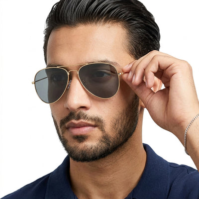 Classic Golden Aviator I Grey Lense - (3025CL976)