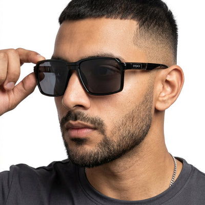Torque I Shine Black Wayfarer Polarized Sunglasses (91141PCL1191)