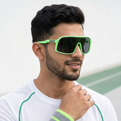 Eyejack Green Wrap Around Sunglasses for Men & Women (5606CL1301)