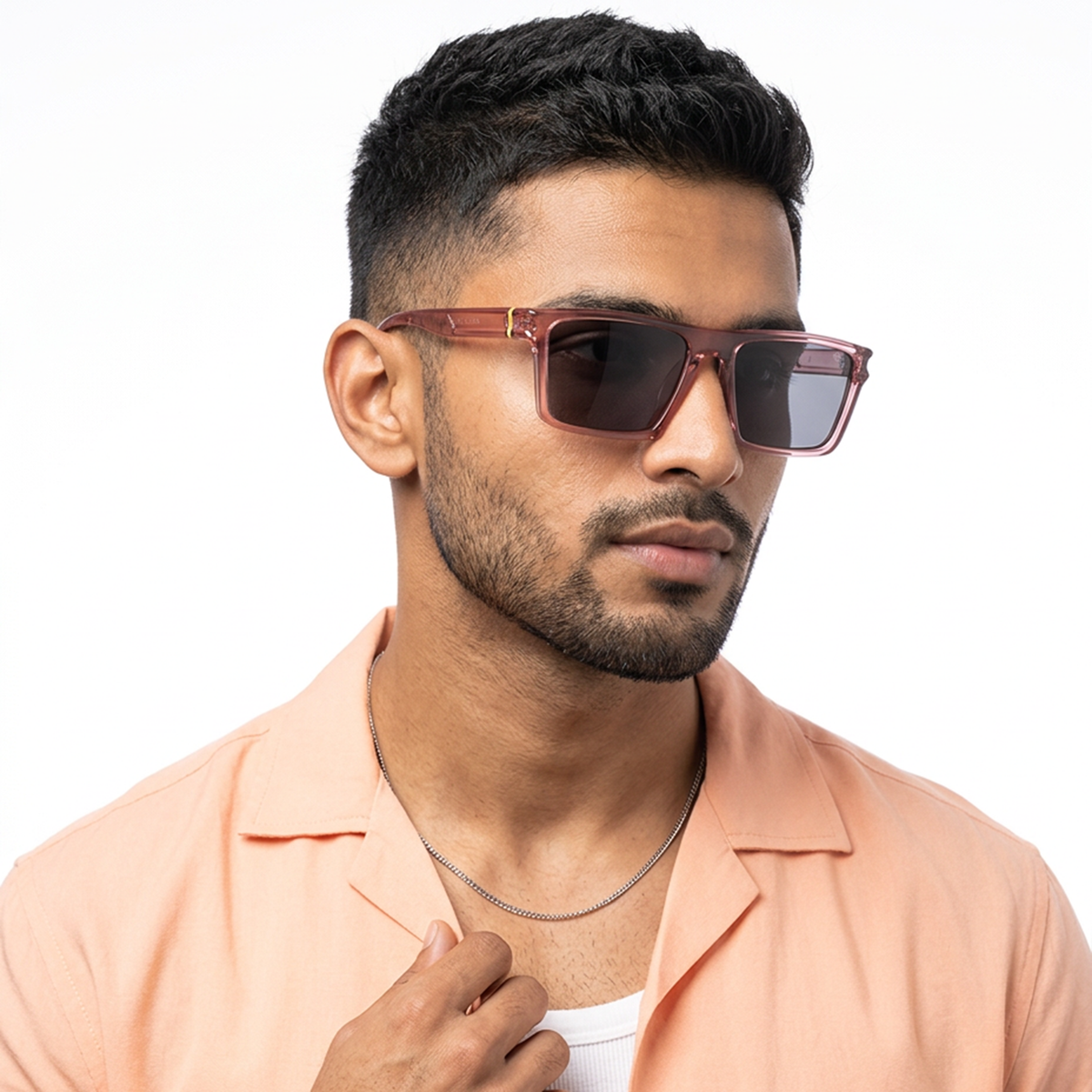 Eyejack Wayfarer Polarized Sunglasses for Men & Women (Black Lens | Wine Frame - 20243PCL537-C4)