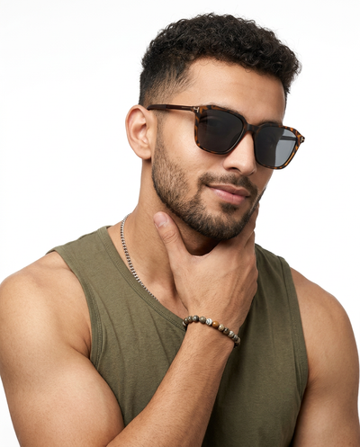 Eyejack Demi Brown Square Polarized Sunglasses for Men & Women (7524PCL1274)