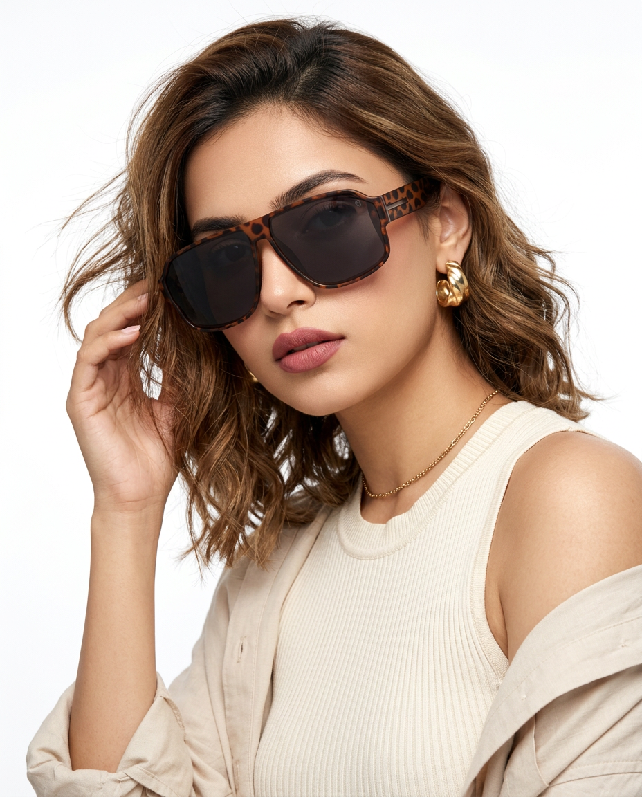 Eyejack Demi Brown Wayfarer Polarized Sunglasses for Men & Women (3710PCL1207)