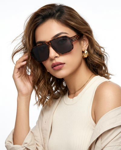 Eyejack Demi Brown Wayfarer Polarized Sunglasses for Men & Women (3710PCL1207)