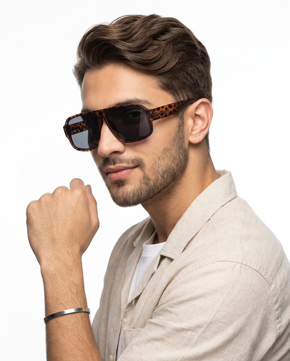 Eyejack Demi Brown Wayfarer Polarized Sunglasses for Men & Women (3710PCL1207)
