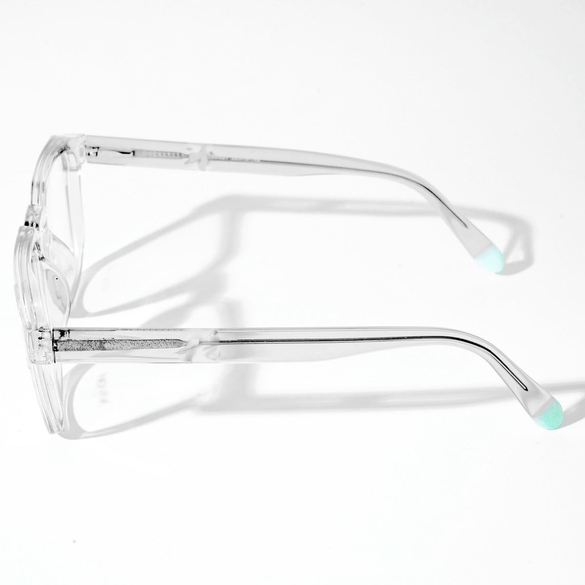 EyeJack Astra Transparent Square Eyeglasses for Men & Women (TR6601CL66-C4)
