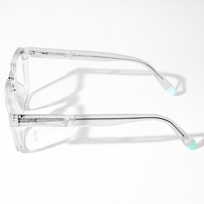 EyeJack Astra Transparent Square Eyeglasses for Men & Women (TR6601CL66-C4)