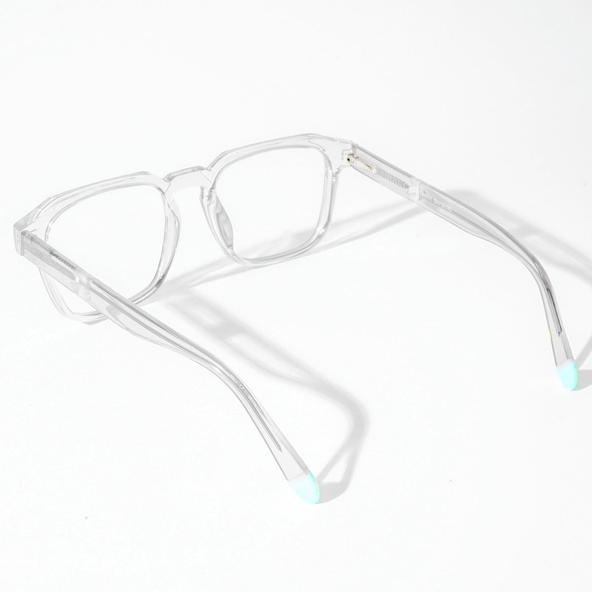 EyeJack Astra Transparent Square Eyeglasses for Men & Women (TR6601CL66-C4)