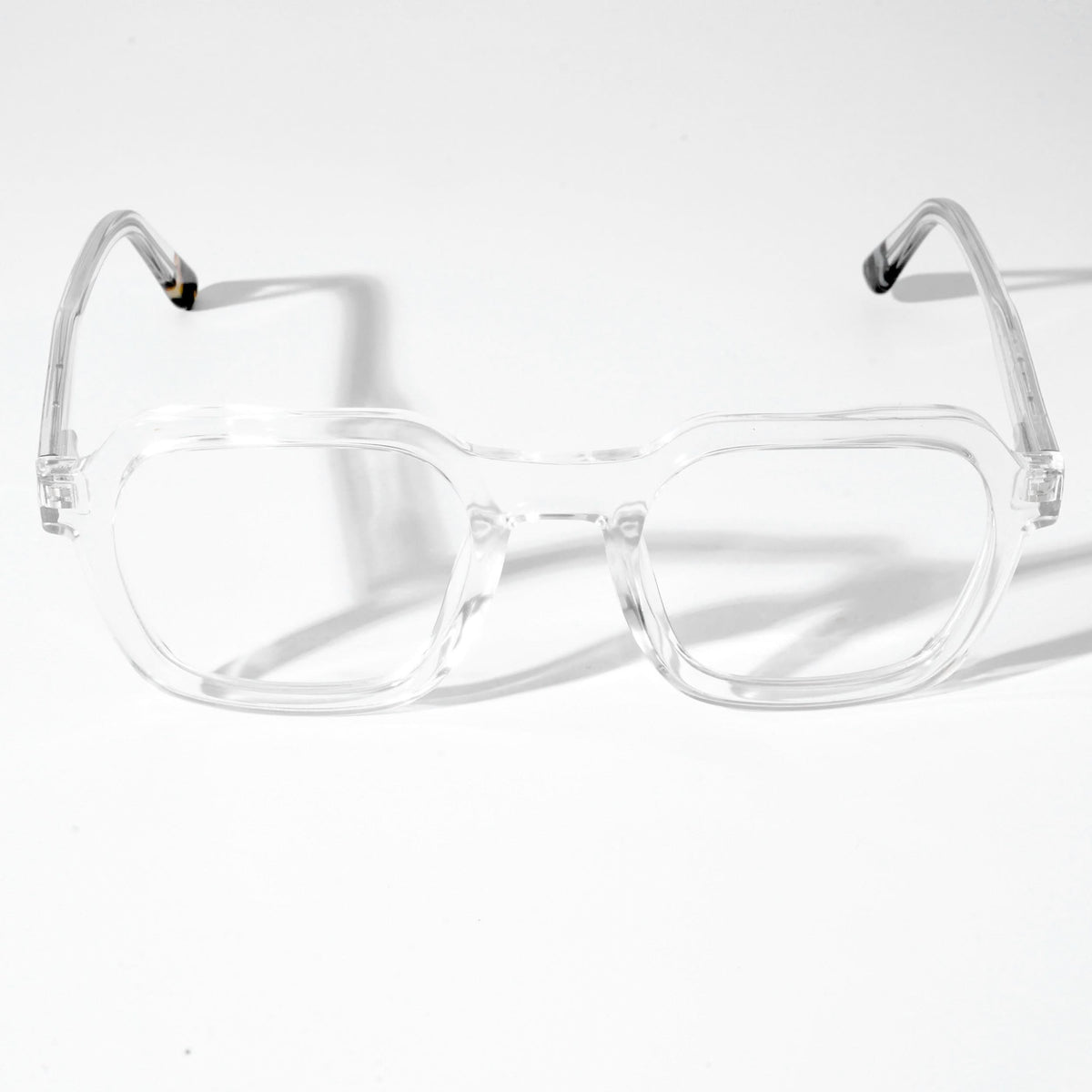 EyeJack Astra Transparent Square Eyeglasses for Men & Women (TR6603CL88-C4)