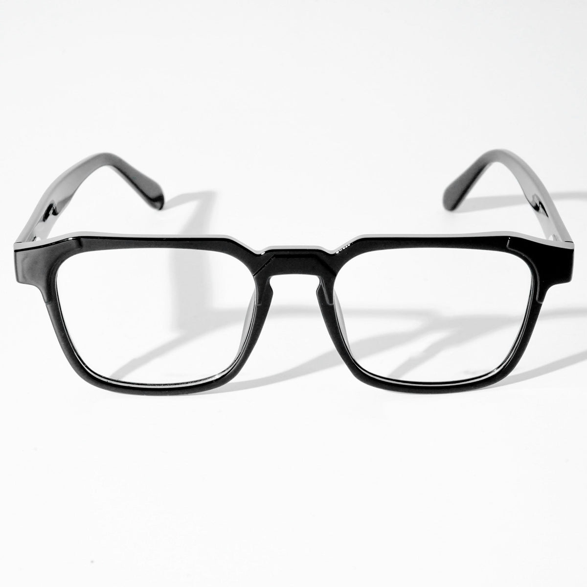 EyeJack Astra Shine Black Square Eyeglasses for Men & Women (TR6601CL63-C1)