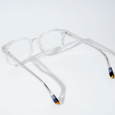 EyeJack Astra Transparent Square Eyeglasses for Men & Women (TR6604CL99-C4)
