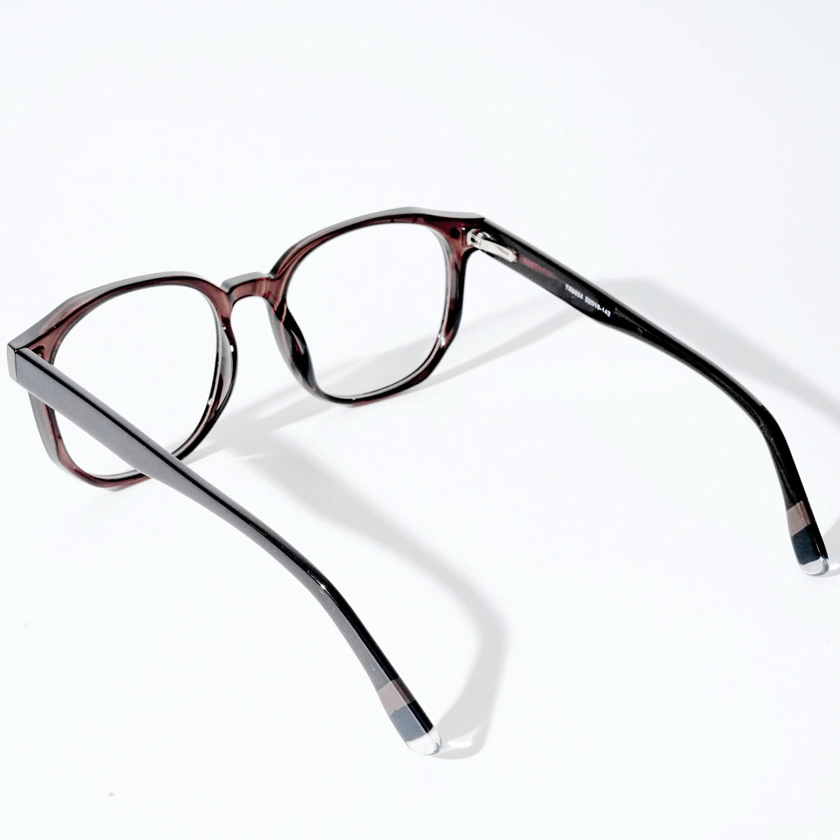 EyeJack Astra Brown Square Eyeglasses for Men & Women (TR6604CL103-C8)