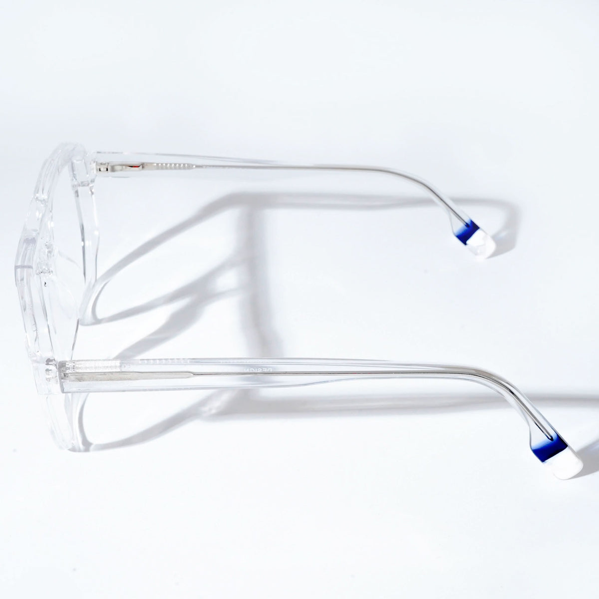 EyeJack Astra Transparent Wayfarer Eyeglasses for Men & Women (TR6606CL120-C4)